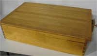 Vtg Wood Storage Box - 19" x 12" x 5"