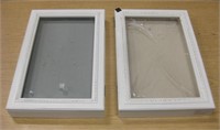 2 Wood & Glass Shadow Boxes - 11" x 16" x 2"