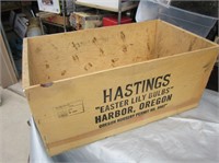 25" Hastings-"Easter Lily Bulbs" Wood Box