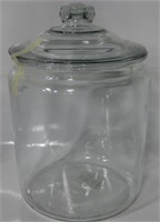 10.5" Tall Clear Glass Canister w/ Lid