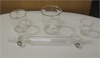 4 Pieces Of Lab Glass