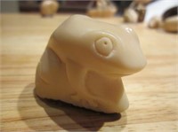 2" Carved Hawaiian Kukui Nut Frog