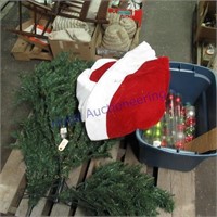 Christmas tree, tote, Christmas ornaments