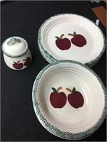 Alco Industries Apple Dishes Set