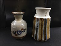 LOT of 2 Studio Pottery Vases