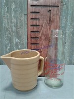 Nellis Store crock pitcher, Clapton Farm bottle