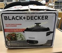 Black + Decker 16-Cup Rice Cooker And Steamer