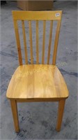 Oak Wood Seat Kitchen Dining Chair