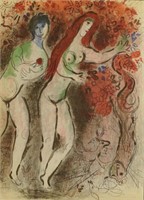 MARC CHAGALL "ADAM & EVE AND THE FORBIDDEN FRUIT"