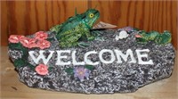 Frog Welcome Rock