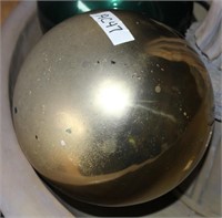 10" Gold Stainless Steel Gazing Ball