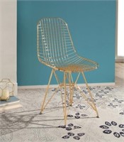 Gold Toni Iron Accent Chair