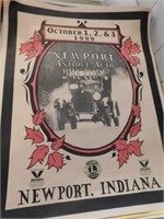 Newport, Indiana Antique Auto Hill Climb posters