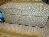 Nice upholstered foot stool, 30" x 21"