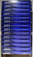 2-EACH 2000-06 U.S. PROOF SETS ORIG PACKAGING