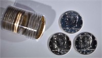 MIXED DATE ROLL OF 40% SILVER KENNEDY HALF DOLLARS