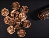 1947 BU LINCOLN CENT ROLL