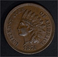 1874 INDIAN CENT AU
