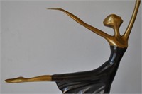 Dancing Ballerina Bronze Sculpture 25"H
