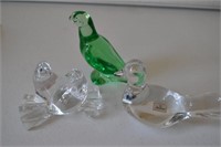 3 Baccarat Crystal Birds