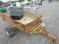 5' X 3' SINGLE AXLE METAL DUMP TRAILER &