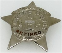 CHICAGO POLICE RETIRED PATROLMAN 5 POINT STAR