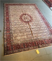 Hand Knotted Vintage Persian Qum Rug