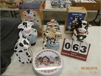 Cow Cookie Jar, Towels, Pot Holder & More