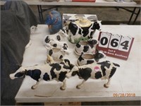 Lot of Cow Dishes and Decorations