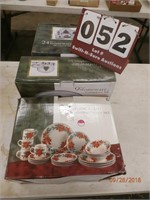 2 Sets of Christmas Dinnerware