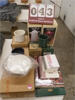 Lot of Crockery, Mugs, Cookbooks & More