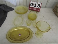 Lot of Depression Glass