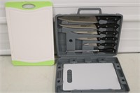 Maxam Butcher Knife Set in Box, Cutting board