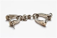 Tiffany & Co. Sterling "Handcuffs" Double Key Ring