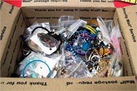 11 - BOX OF ODDS & ENDS COSTUME JEWELRY