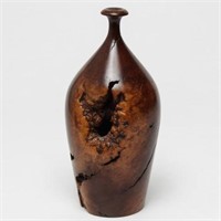 Hap Sakwa Burled Manzanita Wood Bottle Vase, 1978