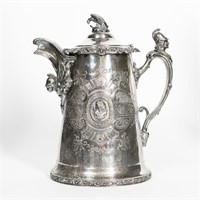 19th C. Neoclassical Silverplate Coffee Pot