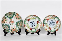 Group of Three Chinese Imari Plates