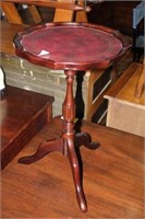 Small Bombay Leather Top Table 29"tall