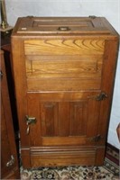 Antique Oak Ice Box 42"tall