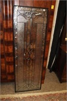 Beveled & leaded Glass Panel 64"tall