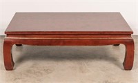 Red Lacquered Chinese Coffee Table