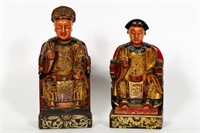 Qing Dynasty Style Chinese Polychrome Figures
