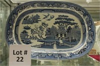 Case 2 - Blue Willow Platter: