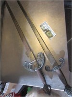 Pair of SPAIN Toledo Metal Swords