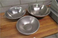 (3) Large S/S Bowls (London)