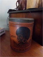 NIGGER HAIR TOBACCO ADVERTISING CONTAINER
