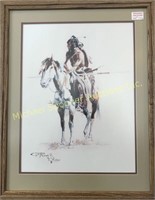 CHARLES RUSSELL - TWO FRAMED  INDIAN PRINTS