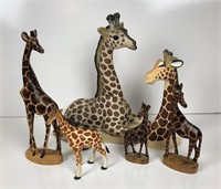 Selection of Giraffe Figurines