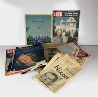Vintage Newspapers and Magazines